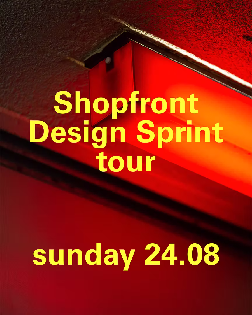 Shopfront Design Sprint poster